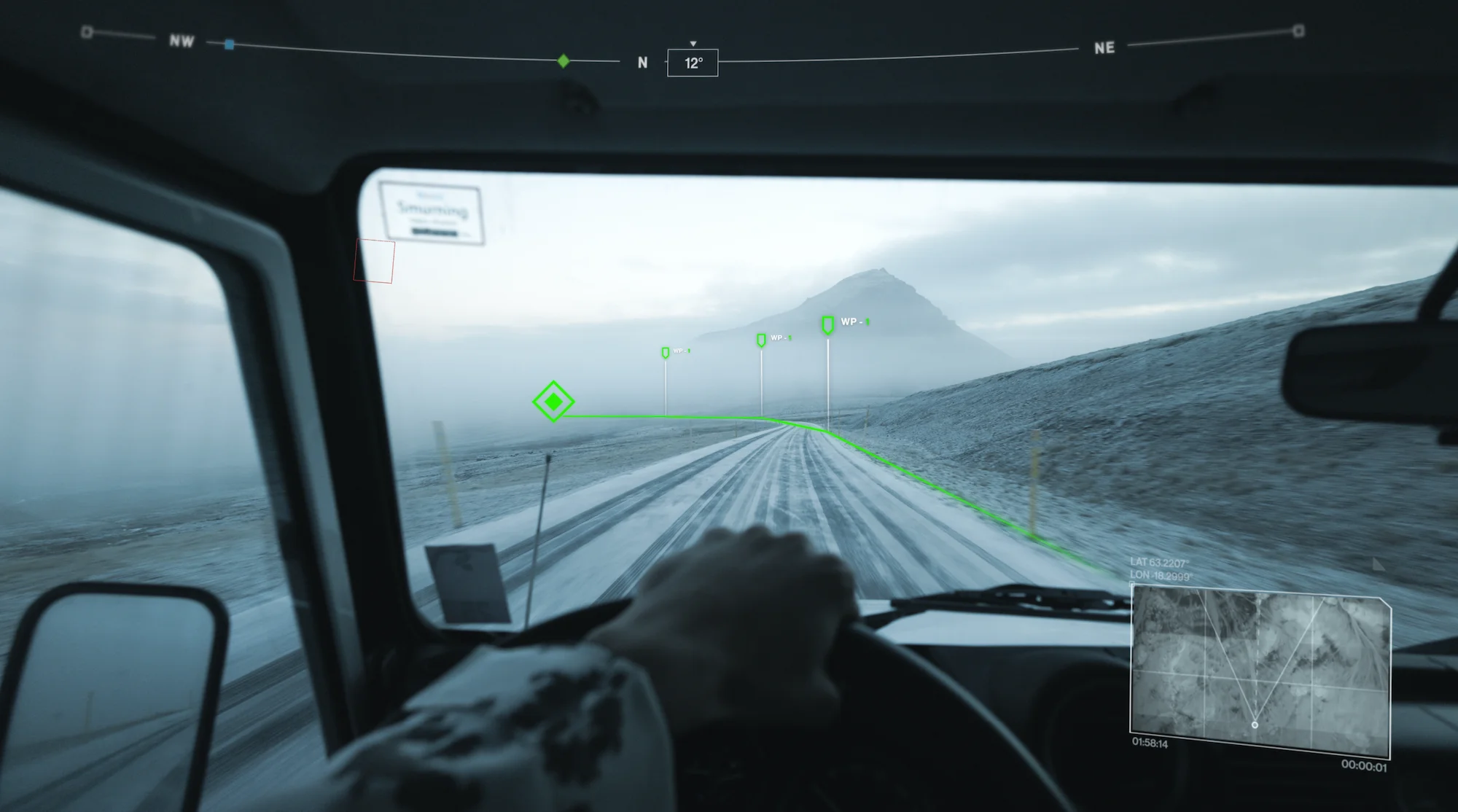 Sicht des Kraftfahrers,