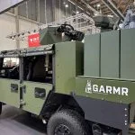 Heute zeigte Diehl Defence bei der Enforce Tac erstmals das Drohnenabwehrsystem GARMR. Der Name stammt von einem Wachhund aus der nordischen Mythologie.