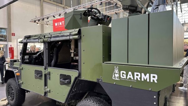 Heute zeigte Diehl Defence bei der Enforce Tac erstmals das Drohnenabwehrsystem GARMR. Der Name stammt von einem Wachhund aus der nordischen Mythologie.