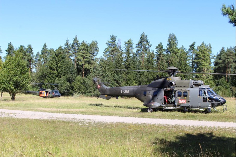 Schweizerisch-Deutsche Übungskooperation: Gemeinsame Search & Rescue-Übung mit Hubschraubern der Bundeswehr, der Schweiz und auch Österreich beteiligt sich. Hier im Jahre 2016. (Foto- AF)
