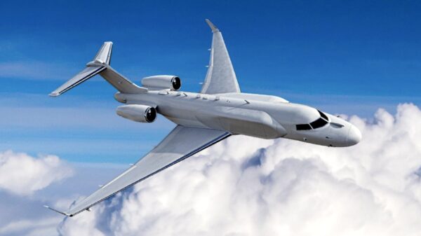 EL/W-2085-Radarsystems auf einem modifizierten Businessjet Global 6500. (IAI/ELTA