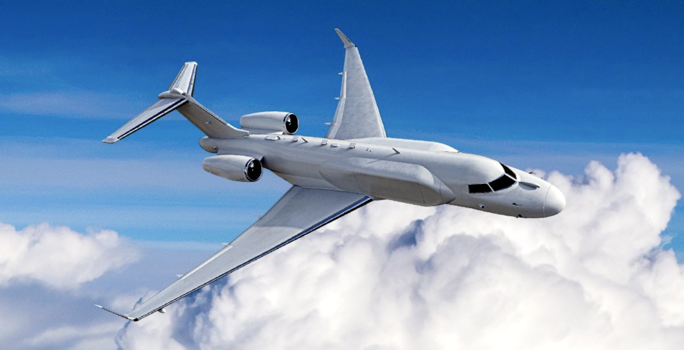 EL/W-2085-Radarsystems auf einem modifizierten Businessjet Global 6500. (IAI/ELTA