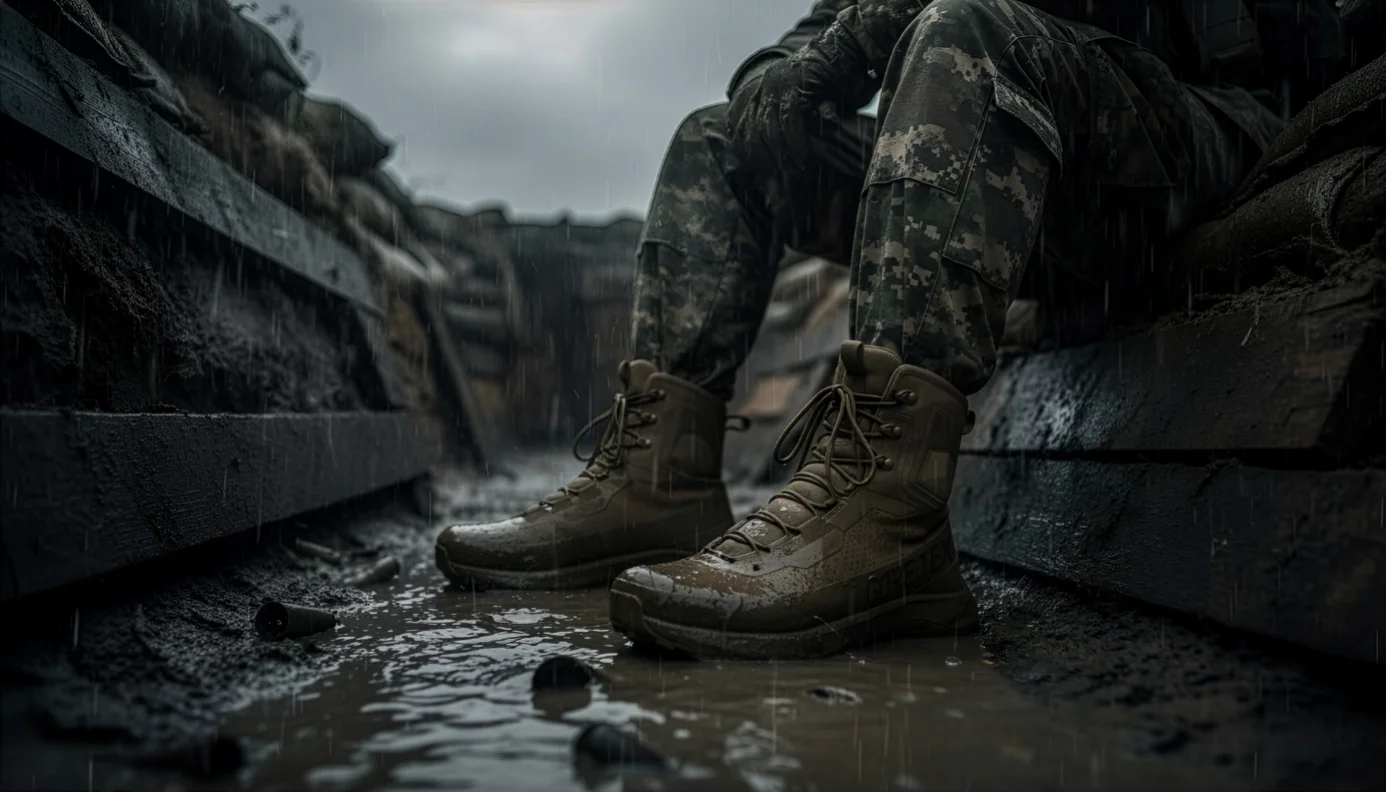 Der neue Kampfstiefel von Gore mit dem Obermaterial Extraguard soll die Füße länger trocken halten, weniger Feuchtigkeit aufnehmen und so auch beim Tragen im Feld das Gewicht reduzieren.
