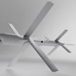 Loitering Munition vom Typ HERO 120, wie sie von Rheinmetall und UVision angeboten wird.