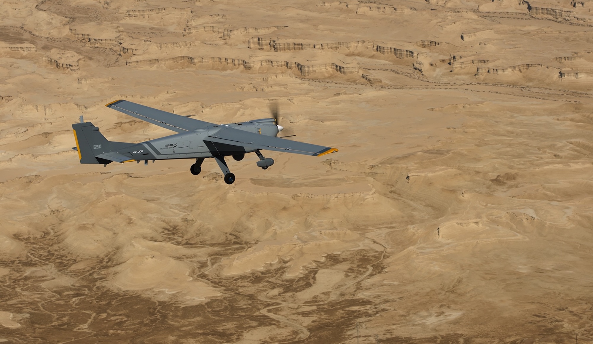 Drohnen, hier die Hermes 650 von Elbit Systems, leisteten im jüngsten Krieg fast 80 Prozent der gesamten Flugstunden der israelischen Luftwaffe.