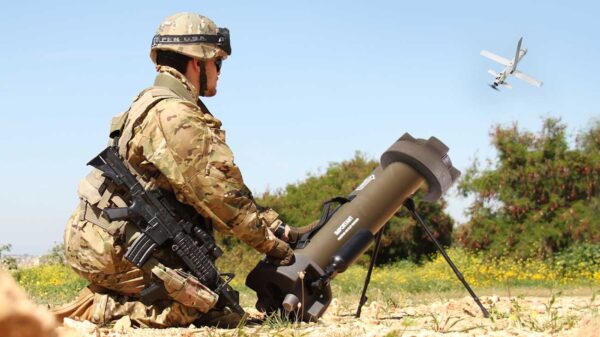 Hero-Loitering Munition von UVision. Das israelische Unternehmen bietet seine Systeme in Kooperation mit Rheinmetall an.