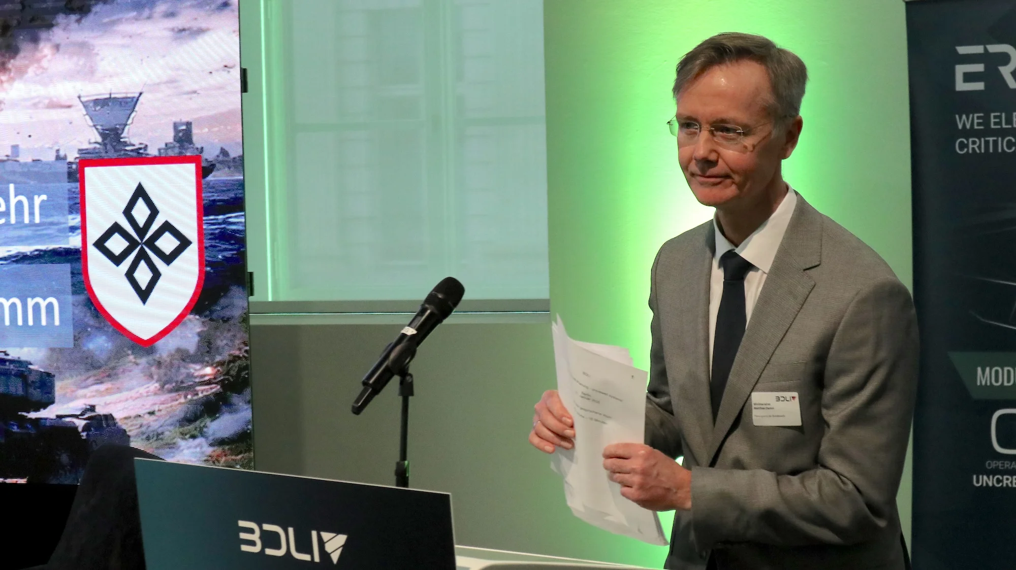 Der stellvertretende Amtschef des Planungsamtes der Bundeswehr, Ministerialrat Matthias Damm, definierte den Anspruch der Truppe.