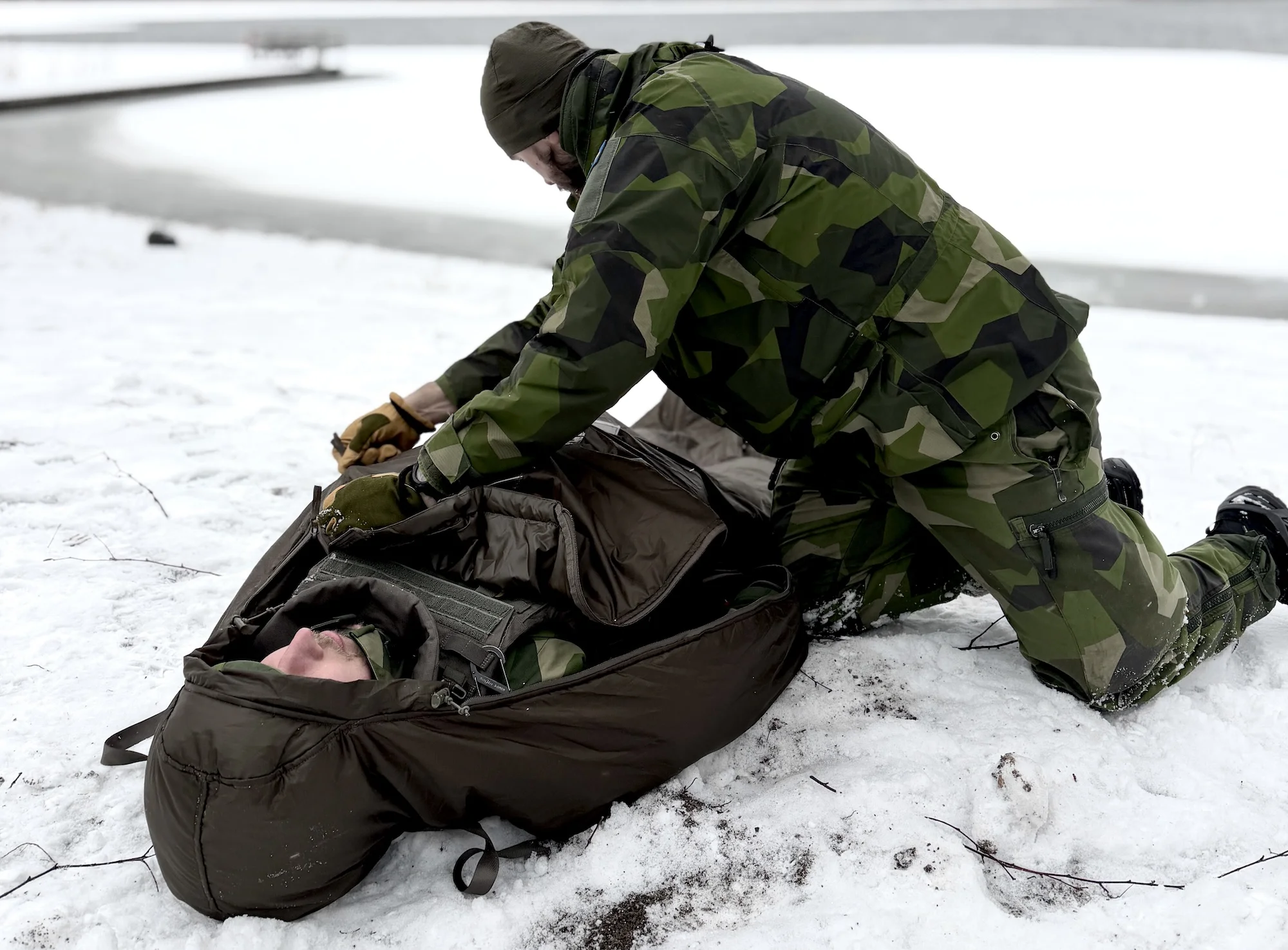 De Hypothermal Bag im Test bei den schwedischen Streitkräften.