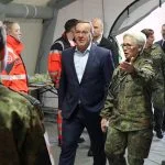 Bundesminister der Verteidigung Boris Pistorius besucht die Übung Medic Quadriga in Berlin.