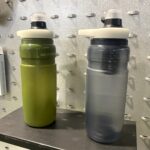 Katadyn: Die neue BeFree Bottle, hier noch als Prototyp. Der weiße Flaschenring wird noch gegen einen schwarzen getauscht.
