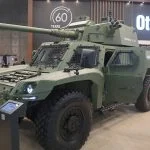 Der Otokar AKREP II mit 90-mm-Turm auf der Eurosatory.