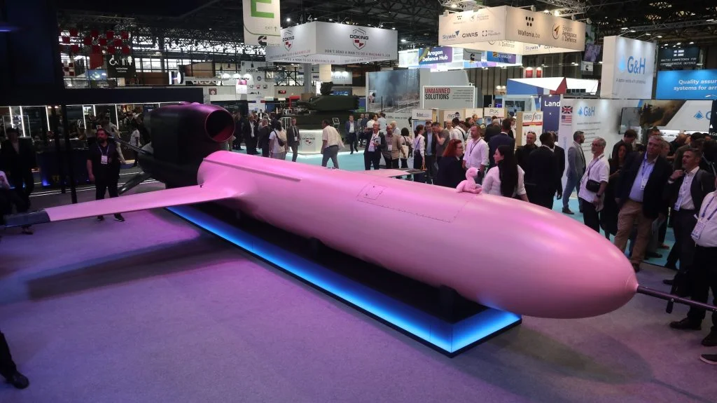 Der ukrainische Flamigo.Marschflugkörper wurde auch auf der Eurosatory 2026 gezeigt.