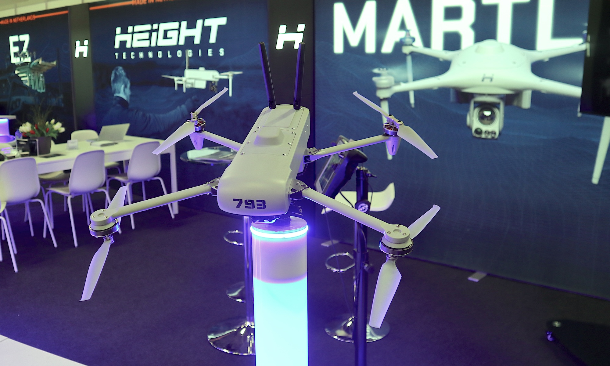 Die Martlet MI-1 von Height Technologies greift auch auf die Auterion-Software zurück. Sie wurde auf der Enforce Tac in Nürnberg vorgestellt.