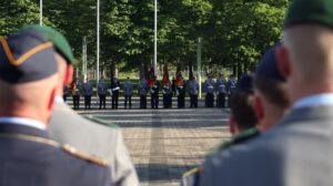 Paradeaufstellung.