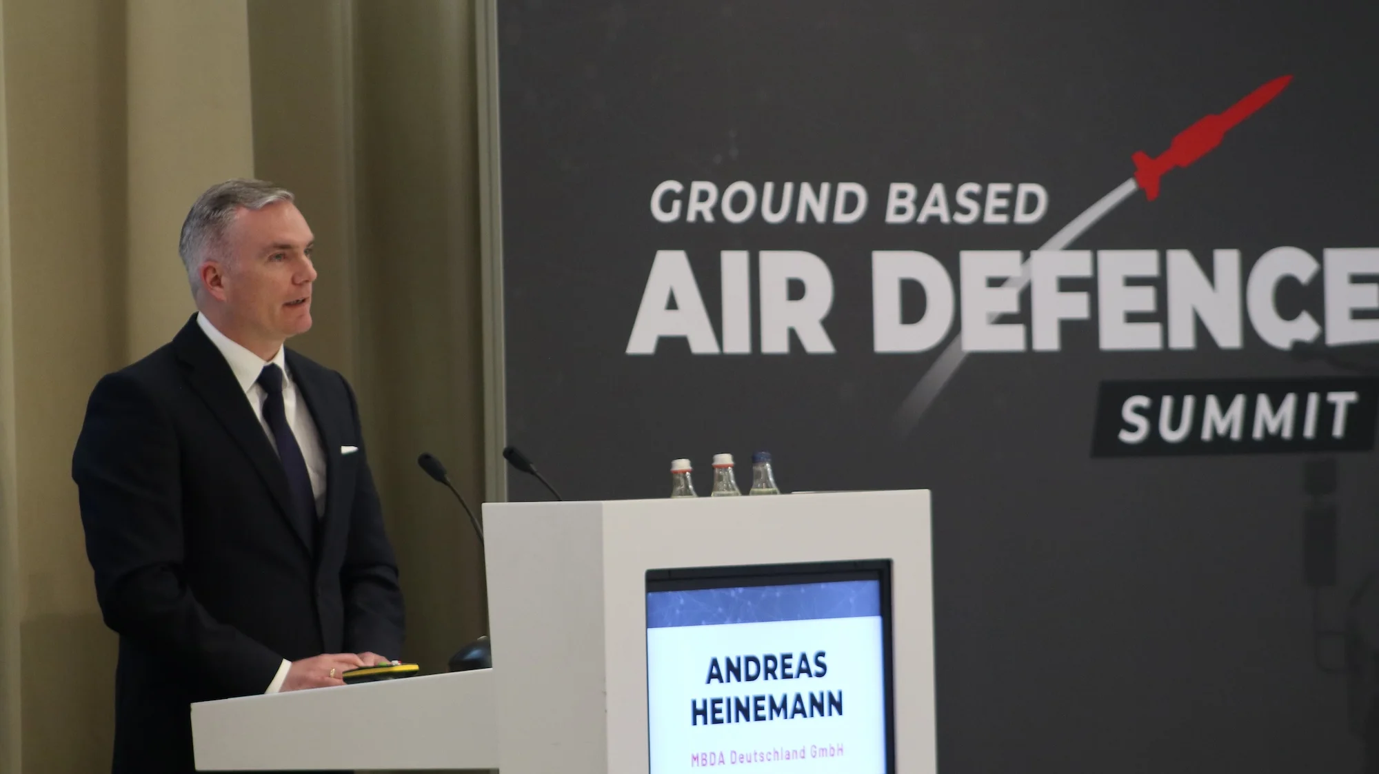 Drohnen bekämpfen: Andreas Heinemann, Vice President Surface Based Air and Missile Defence von MBDA Deutschland sprach im Frühjahr auch auf dem GBAD Summit des CPM Verlags in Berlin