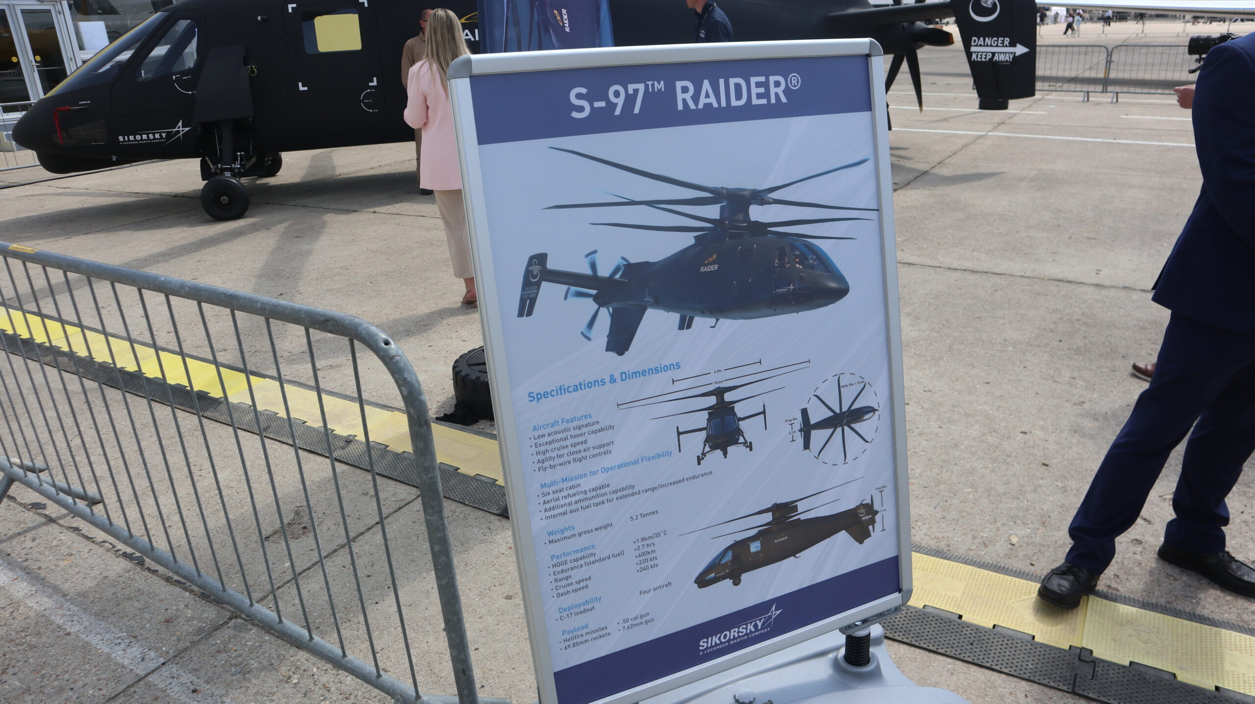 Auf der Paris Air Show wurde der Raider mit seinen Eckdaten gezeigt.