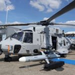 Der NH90 Sea Tiger der deutschen Marine auf der Paris Air Show in Frankreich.