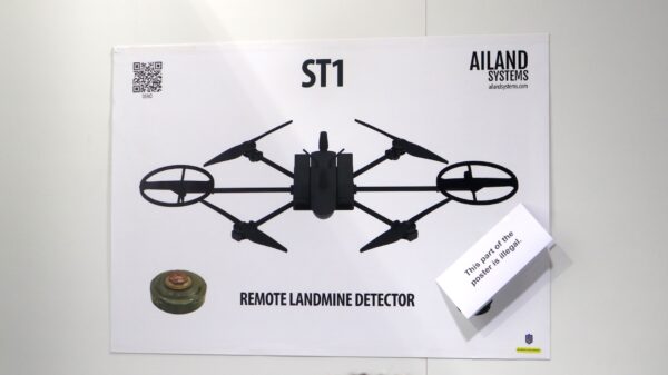 Nicht alles auf dem Poster von Ailand Systems durfte auf der Paris Air Show gezeigt werden.