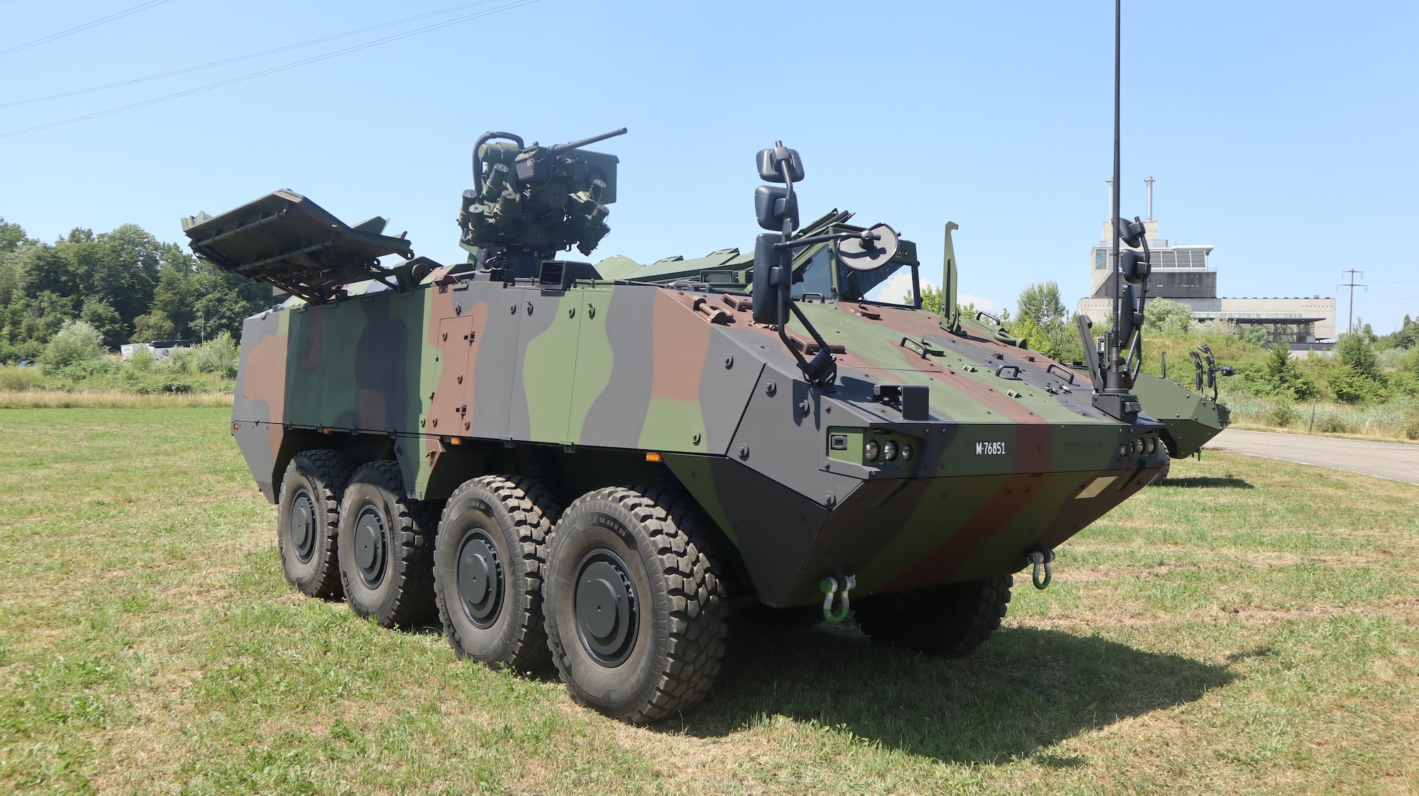 Der Piranha IV von GDELS bietet die Trägerplattform des neuen 12cm Mörser 16 für die Schweizer Armee.