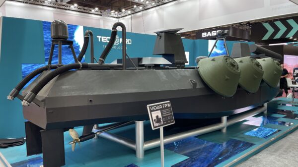 Das unbemannte Stealth-Boot VIDAR FP von TecPro Technologies.