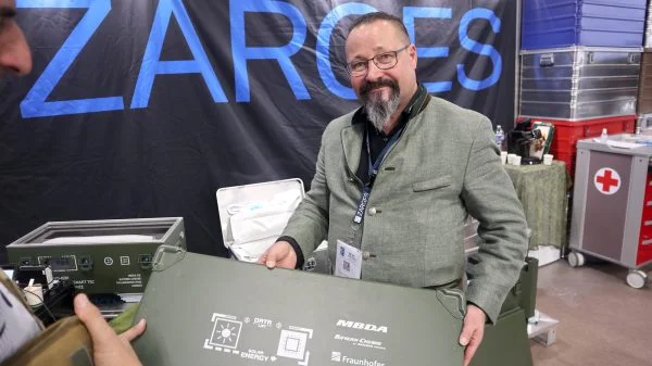 Munitionstransport: Thomas Hirschauer, Fachberater für öffentliche Auftraggeber bei Zarges, im Gespräch mit dem Defence Network.