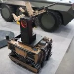 Viel kleiner geht es nicht: Die Das UGV Mini-Katica von HT Division auf der Milipol.