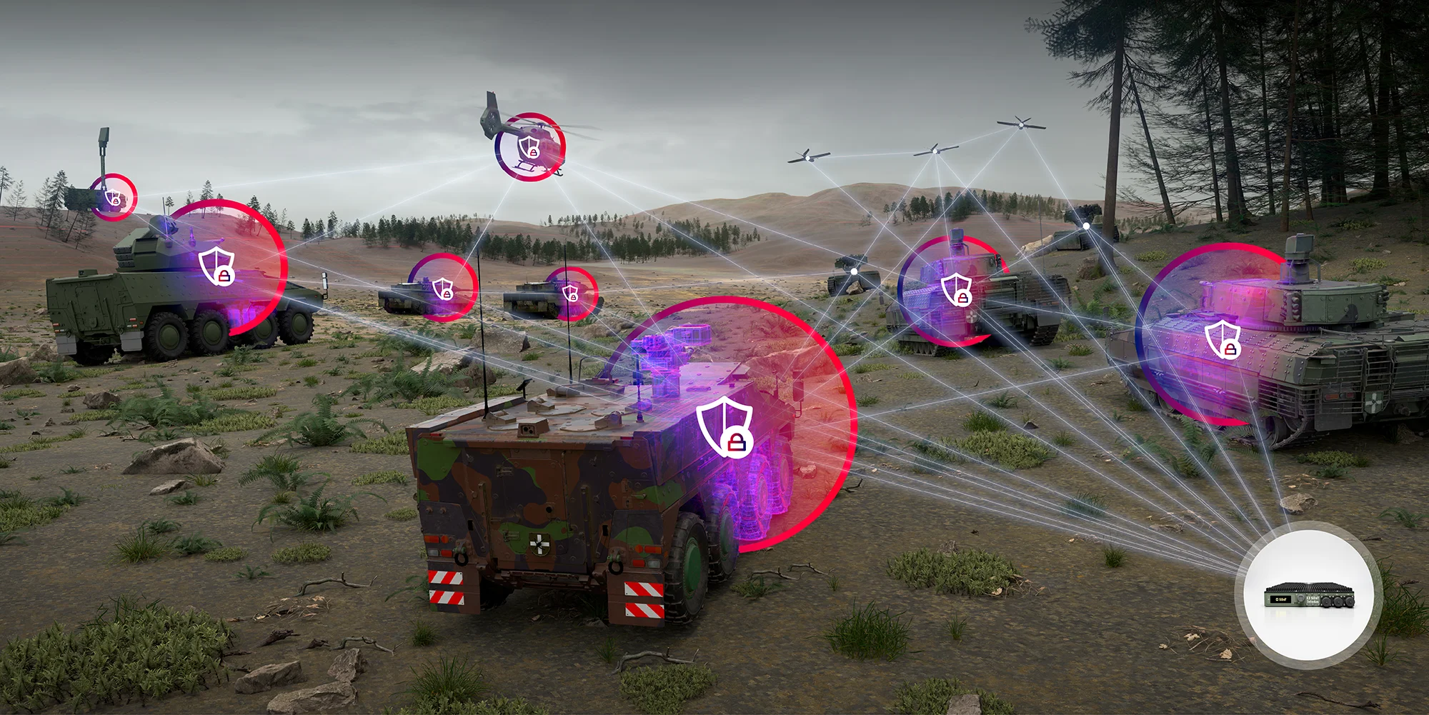 SDoT COMP-LAND TE von infodas ermöglicht sicheren Datenaustausch zwischen klassifizierten Netzwerken direkt im Tactical Edge.