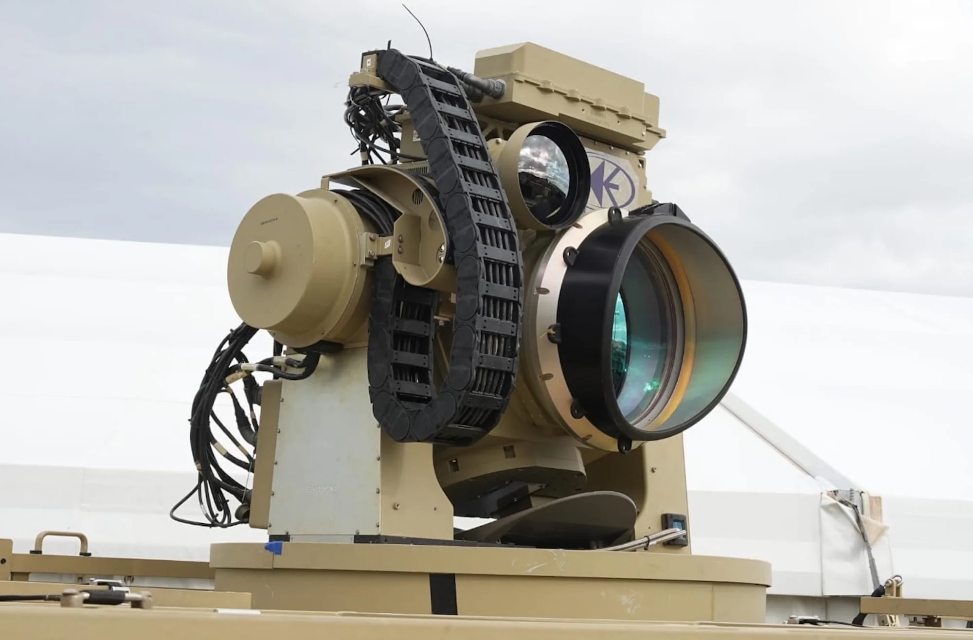 Die in Zusammenarbeit zwischen dem Unternehmen Rafael und den israelischen Streitkräften entwickelte Laserwaffe Iron Beam.