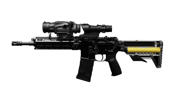 BOOST ist direkt in den Schaft integriert und bewahrt die natürliche Handhabung, das Visierbild und die Ergonomie beim Schießen.