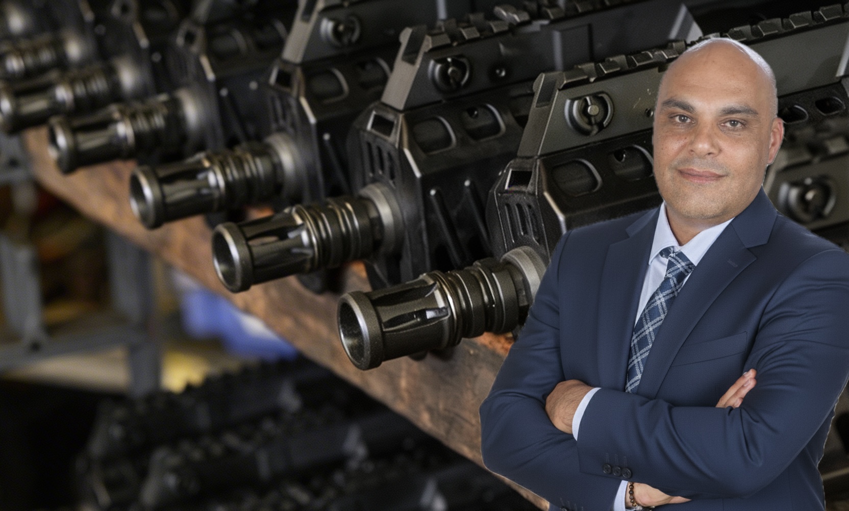 Das X95-Sturmgewehr, oder Micro-Tavor, ist das Standardgewehr der IDF. Ronen Hamudot, Vice Chairman der SK Group.