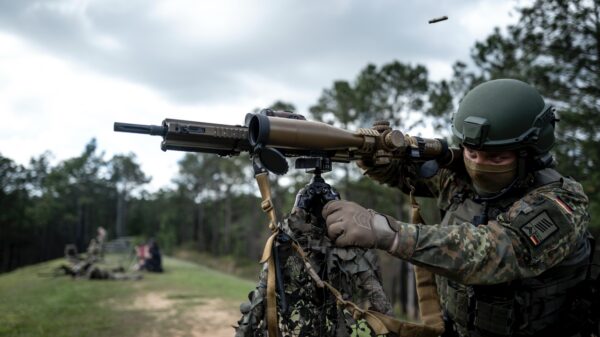 Schussabgabe in den USA – Drei deutsche Scharfschützen traten Anfang April bei der International Sniper Competition an.