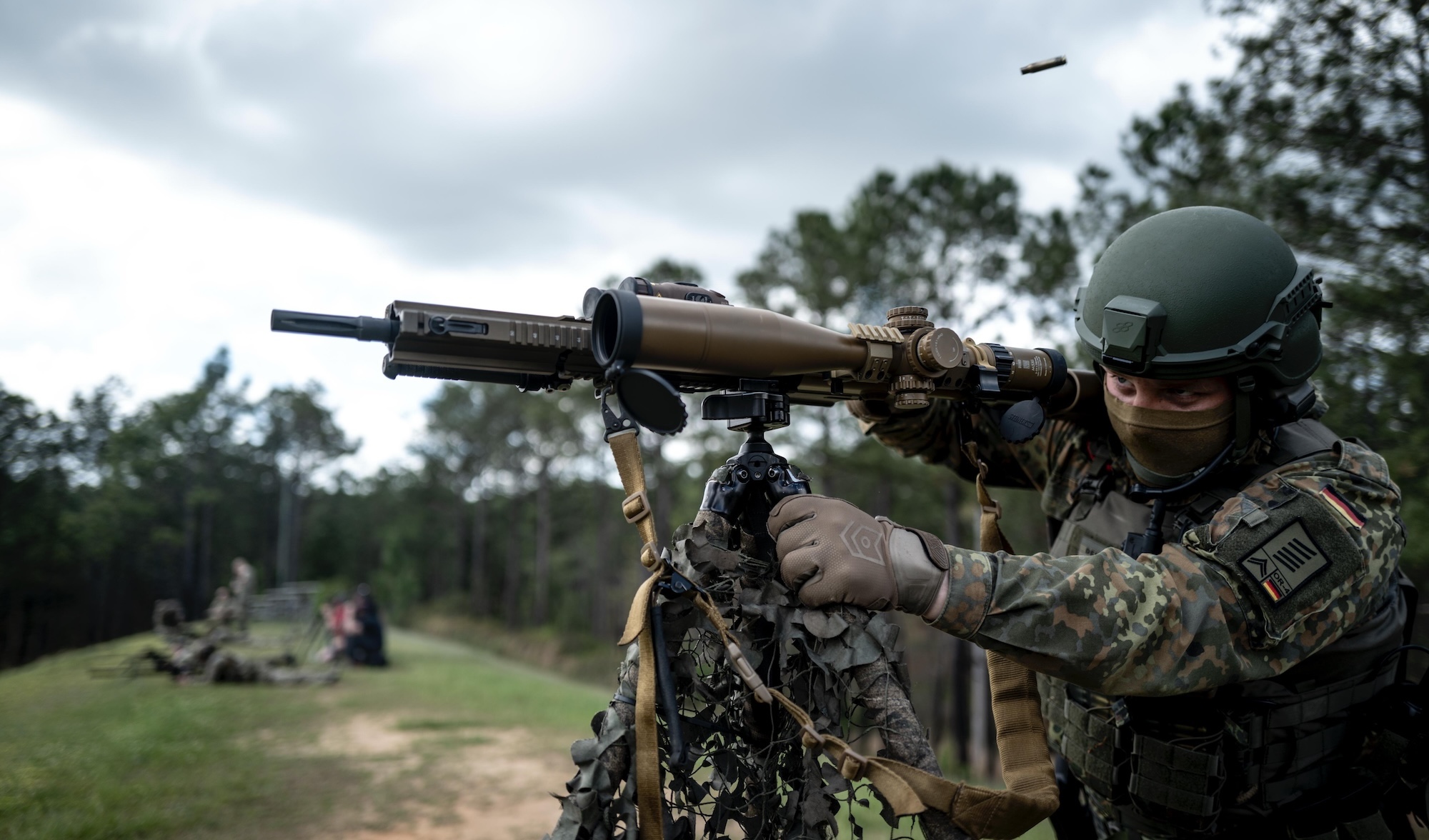 Schussabgabe in den USA – Drei deutsche Scharfschützen traten Anfang April bei der International Sniper Competition an.