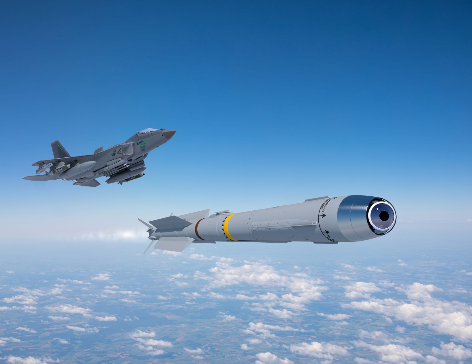Das in der Entwicklung befindliche koreanischen Kampfflugzeug KF-21 hat erfolgreich mit eigenen Bordmitteln IRIS-T eingewiesen und verschossen.