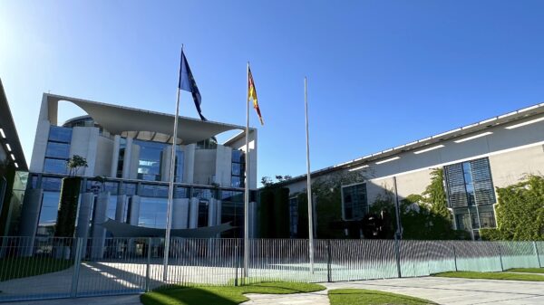 Kopf der Bundesregierung. Das Bundeskanzleramt in Berlin.