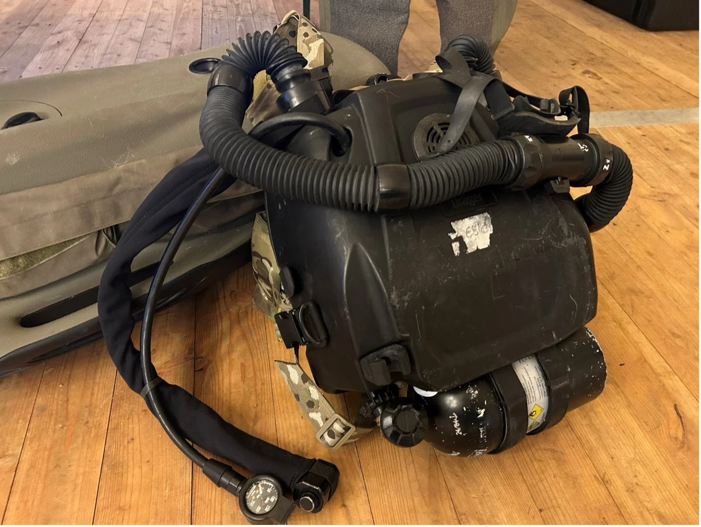 Kreislauftauchgerät (Rebreather) LAR 8000 von Dräger, wie bei STEADFAST DART 2026 gezeigt.