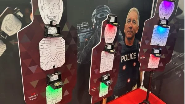 Laserziele am Stand von Laser Ammo.