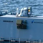 Deutscher Laser: Laserwaffenerprobung auf der Fregatte SACHSEN durch Rheinmetall und MBDA.
