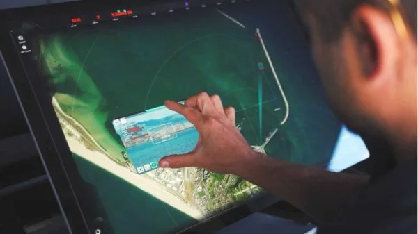 Ansicht der Lagedarstellung des NiDAR-Demonstrators von MARSS.