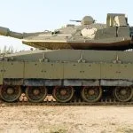 Der Merkava 4 ist der aktuelle Kampfpanzer der israleischen Streitkräfte.