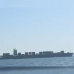 Die MV Touska kurz vor ihrer Beschlagnahmung durch die US-Marine.