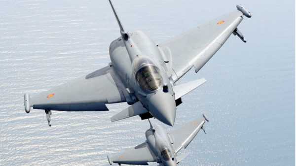 Die spanischen Eurofighter gehören zu den Kampfflugzeugen, die die METEOR-Rakete einsetzen.
