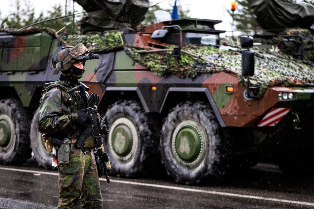 Die deutschen Mittleren Kräfte bei der Übung Mighty Arrow 25.