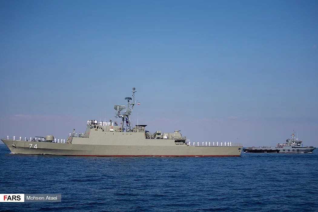 Der Zerstörer Sahand im Jahr 2019.