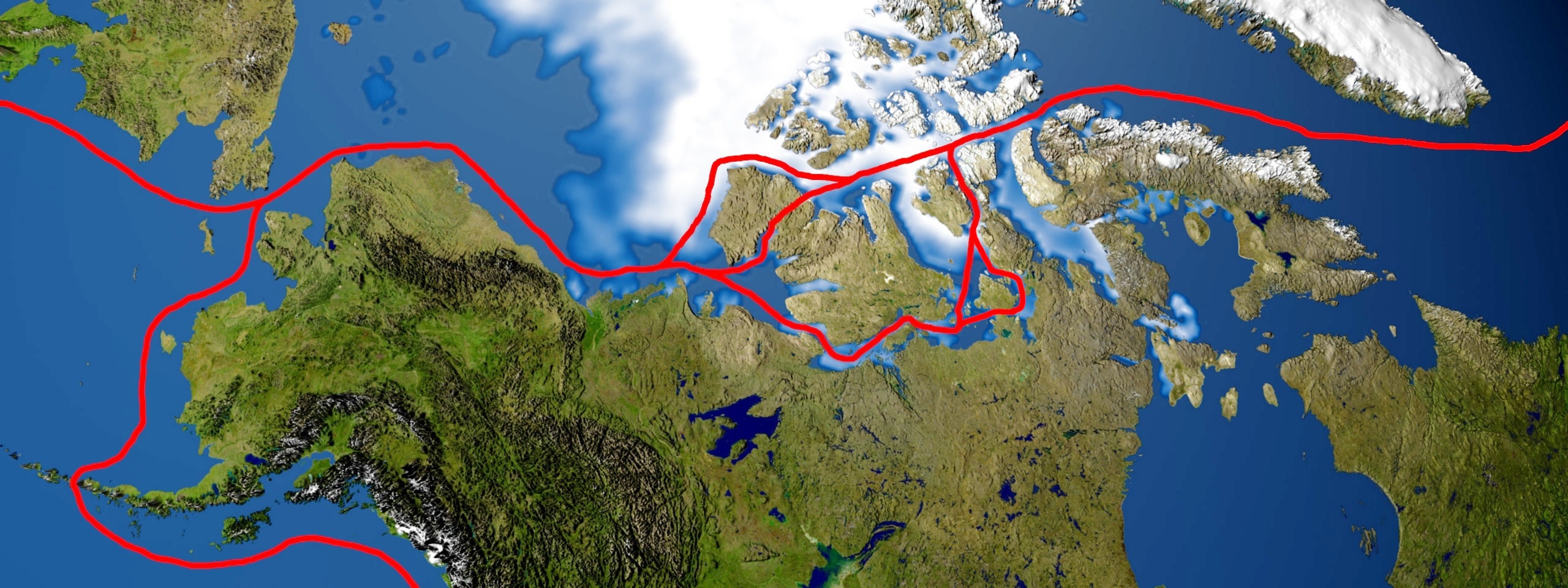 ArktischeNordwestpassagedurchdennordkanadischenArchipelago. Grafik: BMBF-Projekt PASSAGES
