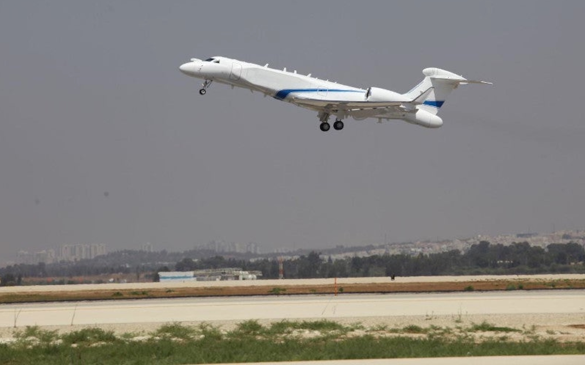 Das Aufklärungsflugzeug ORON identifiziert und analysiert die durch ballistische Raketen im Iran ausgehende Bedrohung und teilt die Ziele mit den Einheiten der israelischen Streitkräfte.