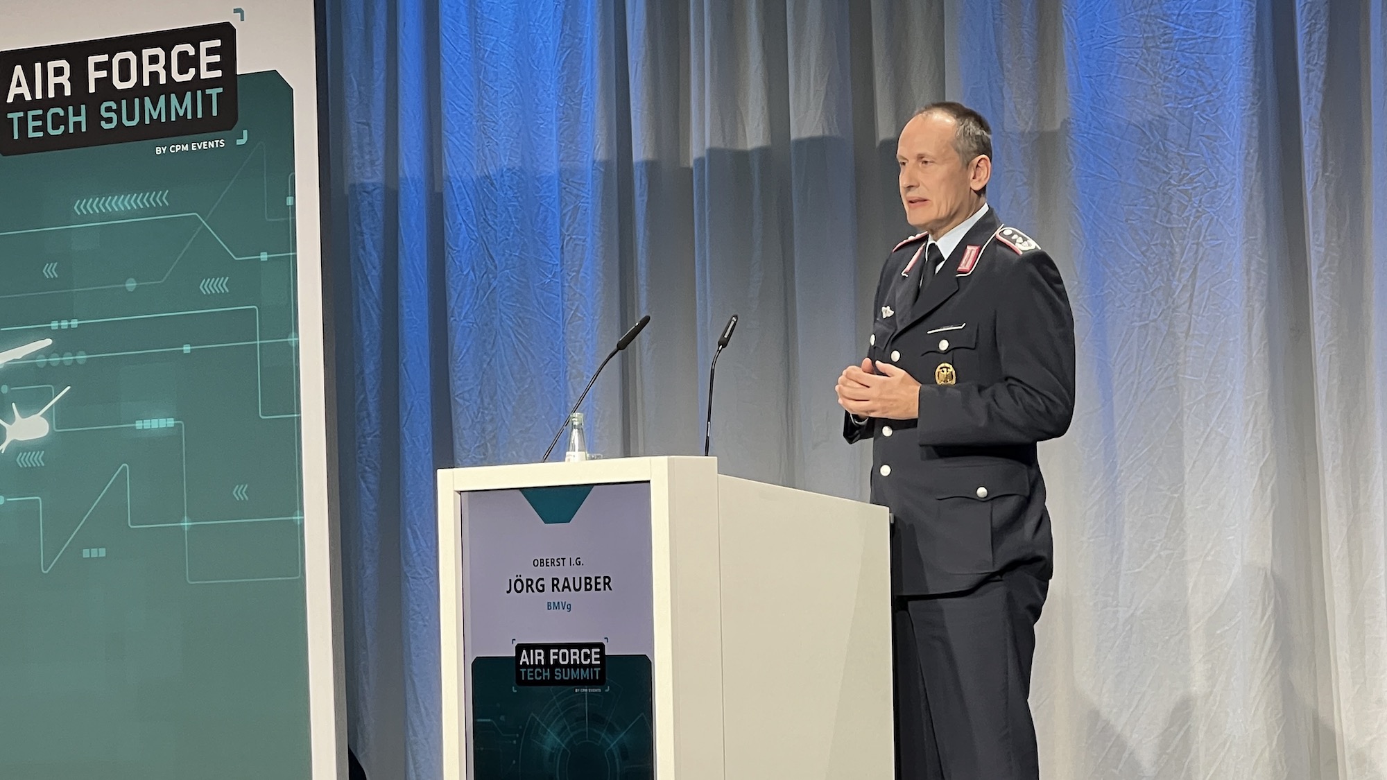 NGWS: Oberst i.G. Jörg Rauber beim Air Force Tech Summit 2024 in Berlin