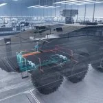 Mit seinem modularen, skalierbaren Ansatz unterstützt Bosch Rexroth Fahrzeughersteller bei der Entwicklung effizienter, robuster und hochintegrierter Maschinenkonzepte. Im Bild sind beispielhaft Rexroth-Lösungen für das Lenken des Fahrzeugs dargestellt.