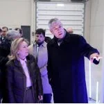 Vorstellung der Pläne von Indra vor der spanischen Staatssekretärin für Verteidigung, Amparo Valcarce.