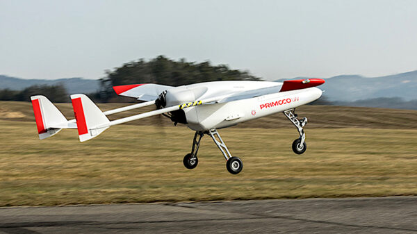 Das unbemannte Flugsystem UAV One 150 von Primoco aus Tschechien.