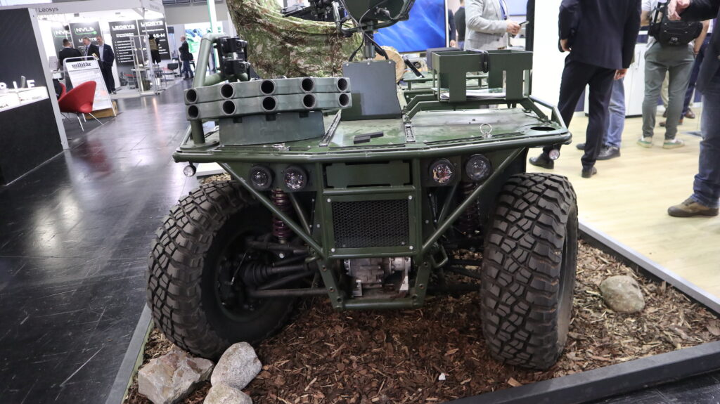 Das neue, elektrisch angetrieben Quad Hermelin von Rheinmetall.